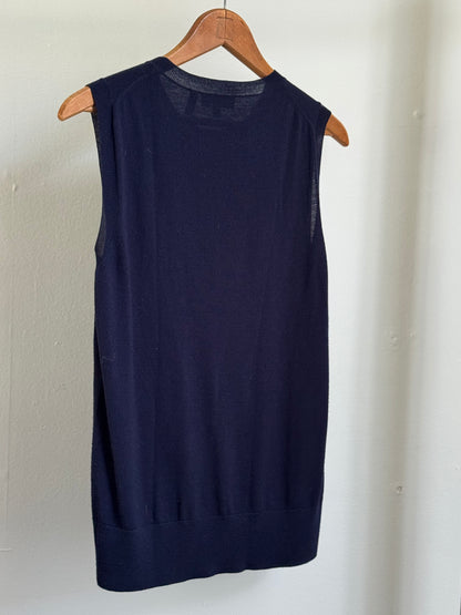 Reclaimed Theory Wool Shell in Navy