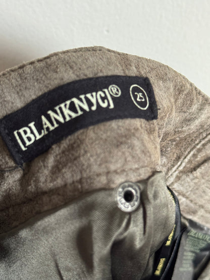 Blank NYC Leather Skirt in Rock