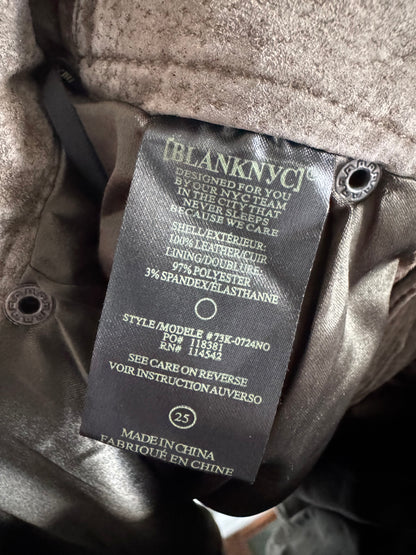 Blank NYC Leather Skirt in Rock