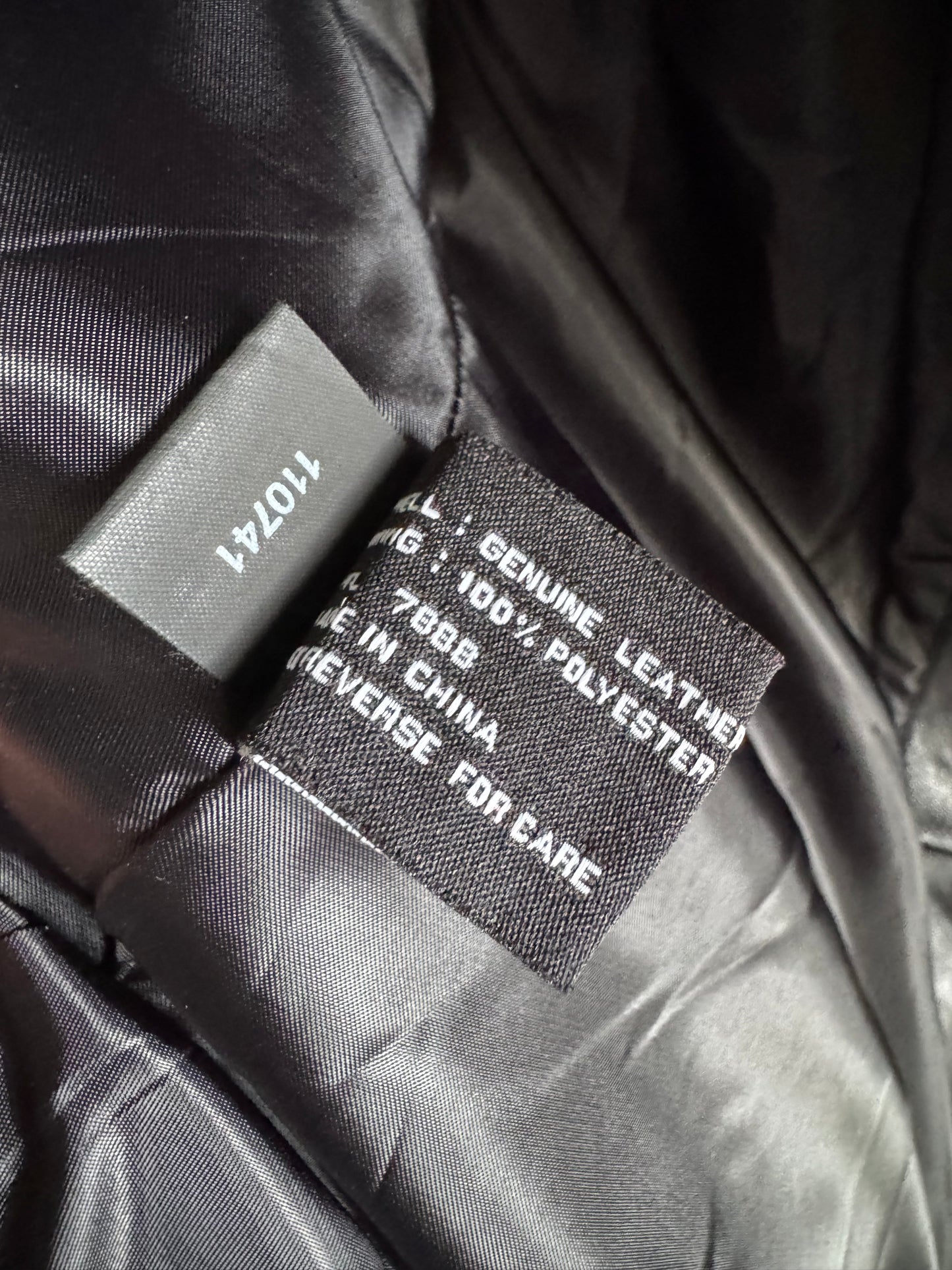 Reclaimed Jones New York Lambskin Leather Blazer in Black