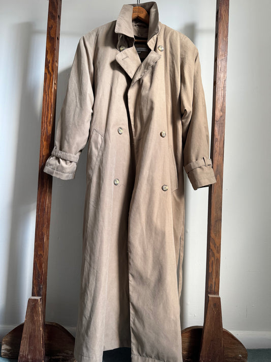 Vintage Larry Levine Trench Coat in Khaki