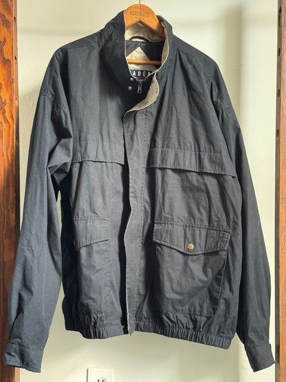 Vintage Trader Bay Jacket in Black & Tan