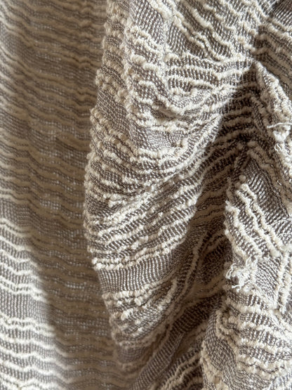 Reclaimed IRO Sheer Stripe Top in Ecru