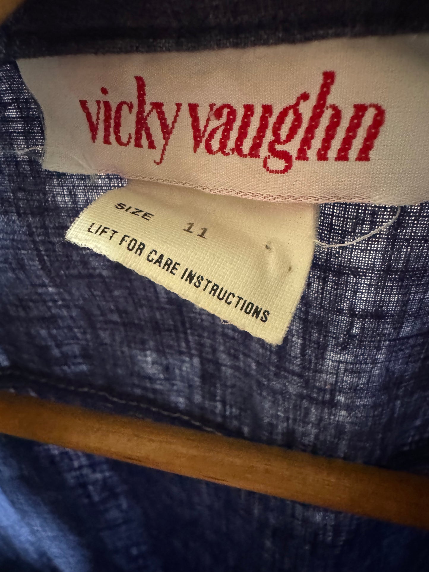 Vintage Denim Shirt Dress with Pearl Snaps