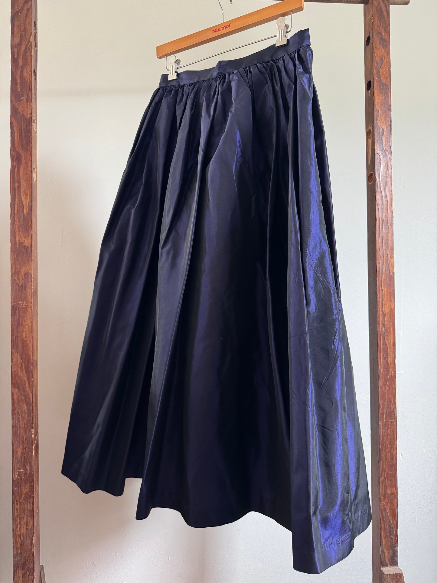Reclaimed Irridescent Full Skirt in Purple