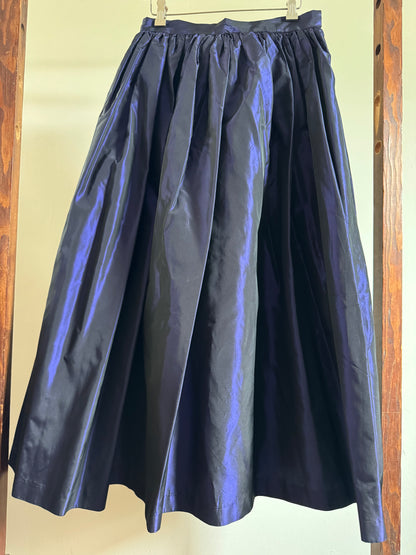 Reclaimed Irridescent Full Skirt in Purple