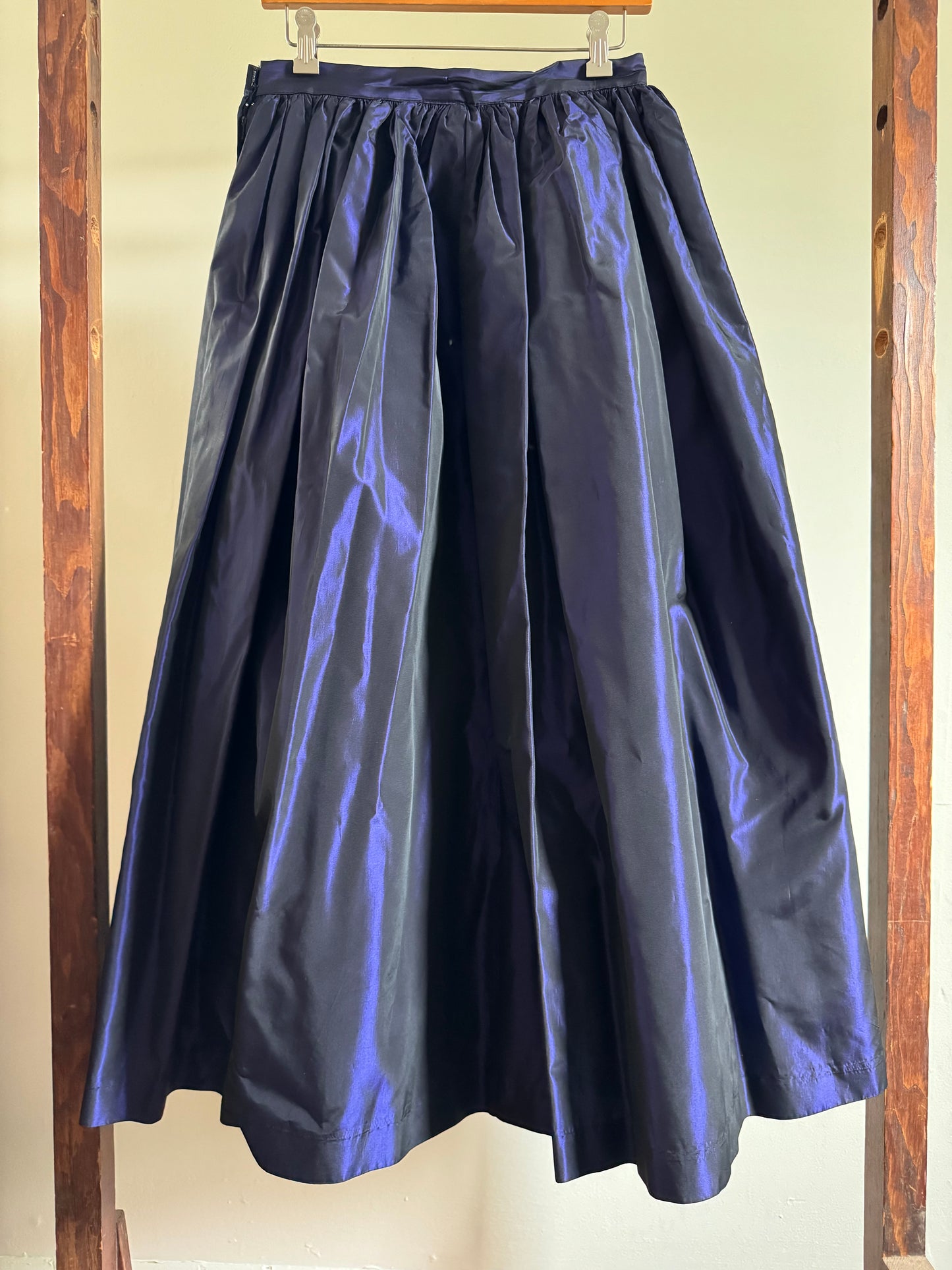 Reclaimed Irridescent Full Skirt in Purple