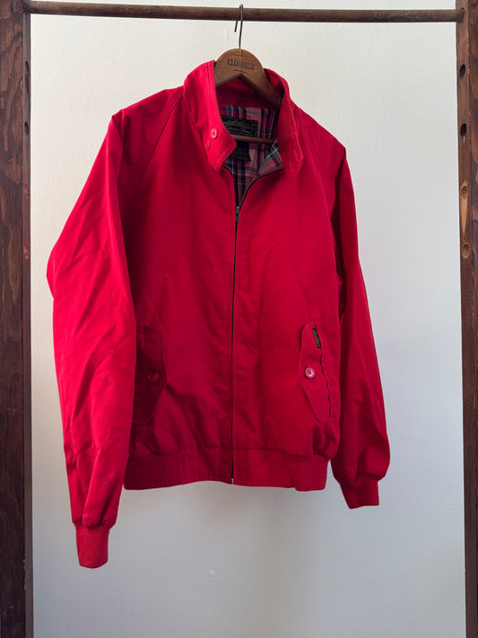 Reclaimed Eddie Bower Bomber Jacket in Red