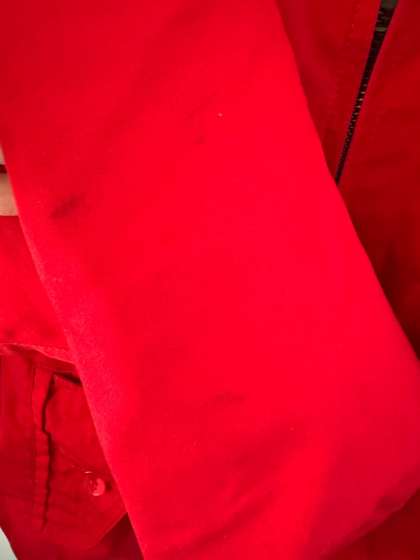 Reclaimed Eddie Bower Bomber Jacket in Red