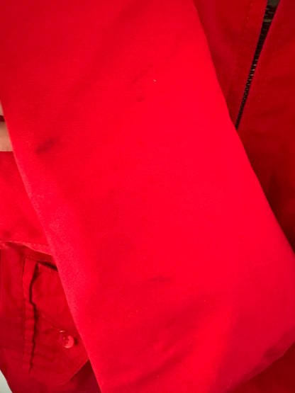 Reclaimed Eddie Bower Bomber Jacket in Red