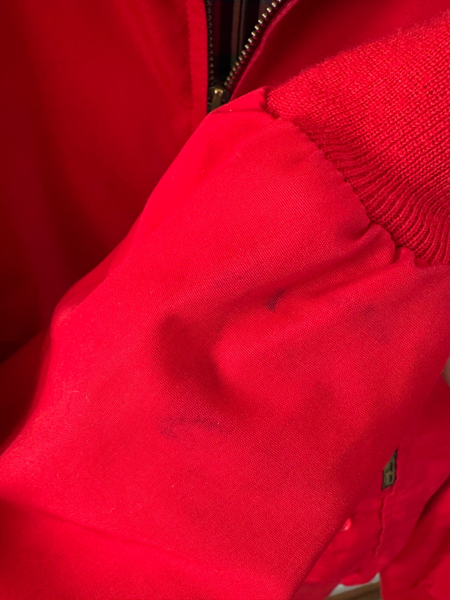 Reclaimed Eddie Bower Bomber Jacket in Red