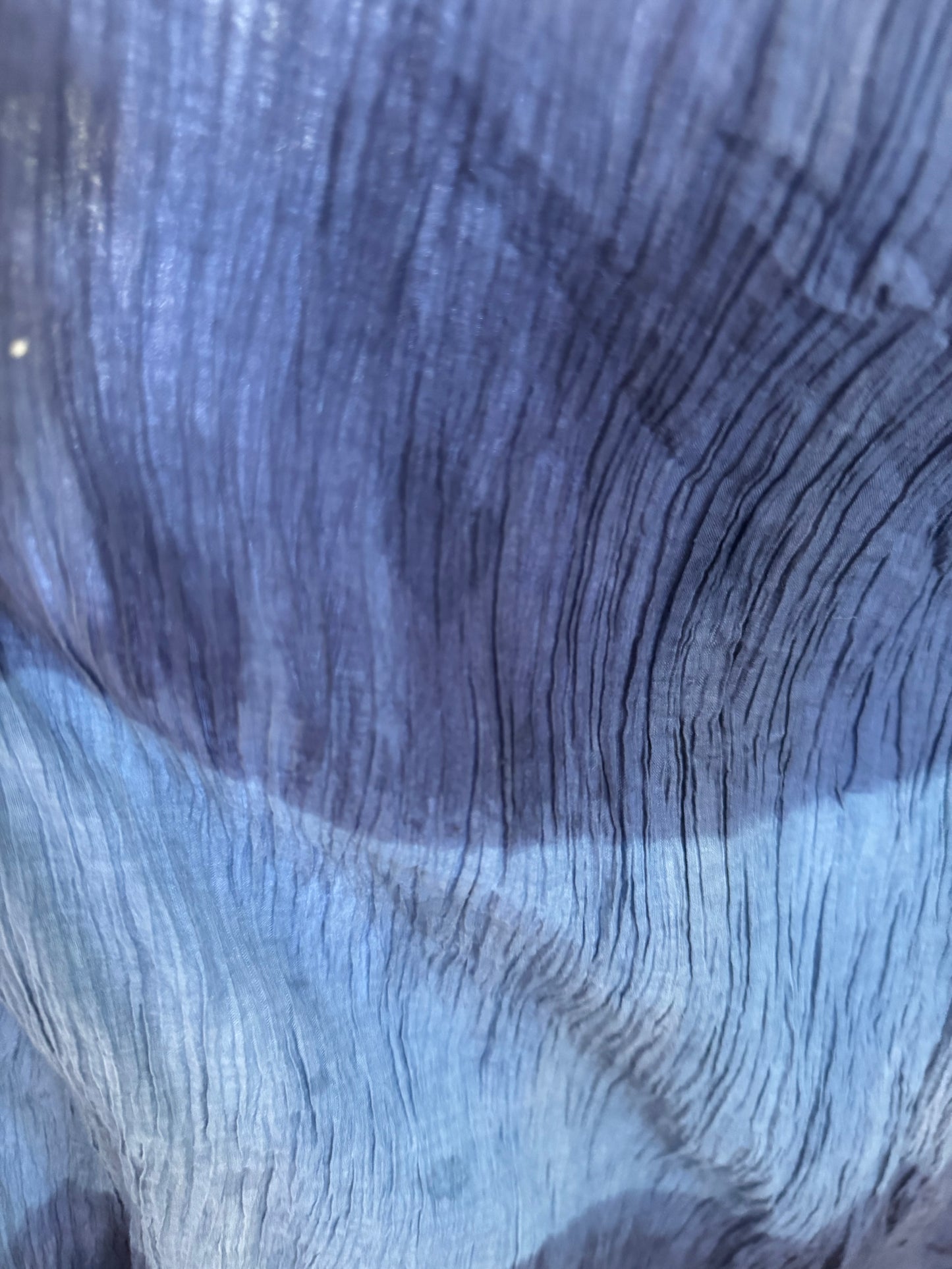 Reclaimed Dip Dyed Broom Skirt in Blue