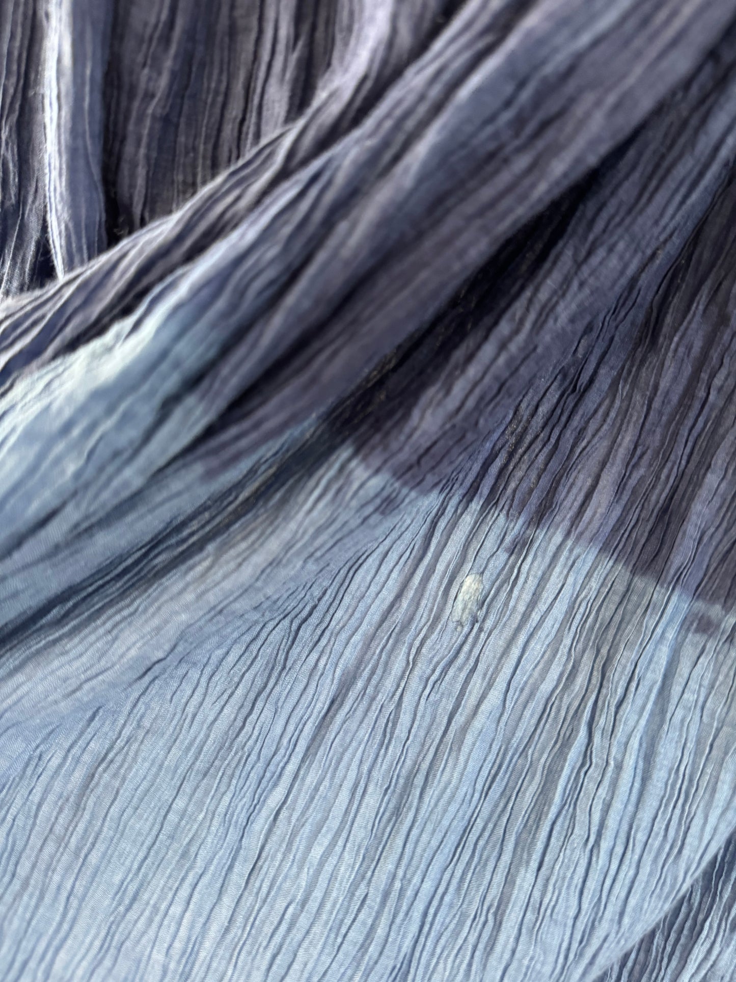 Reclaimed Dip Dyed Broom Skirt in Blue