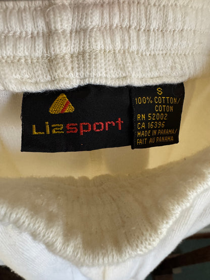 Vintage LizSport Cotton Knit Pants in Ivory