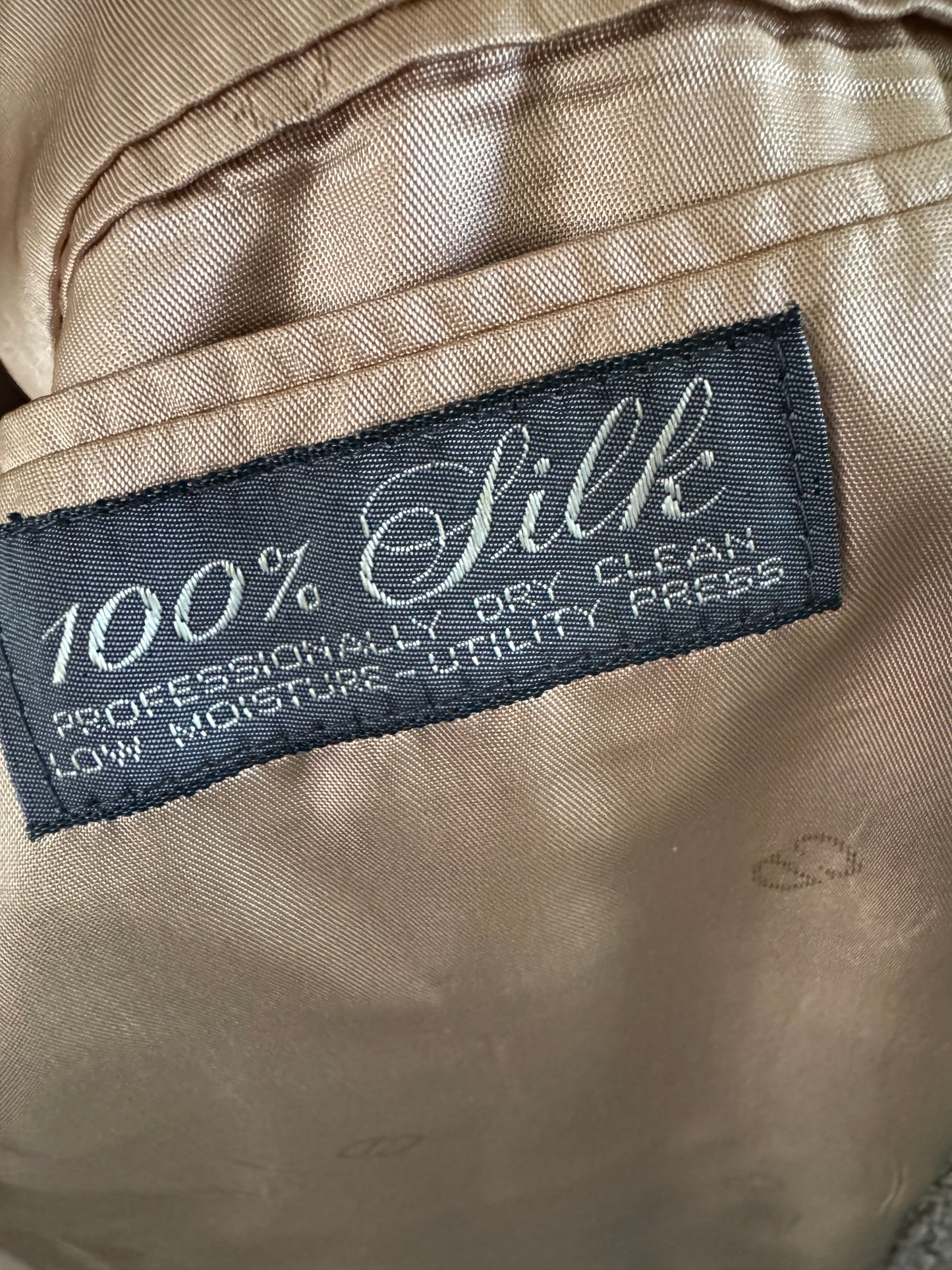 Vintage Christian Dior Silk Sport Coat in Walnut Tweed