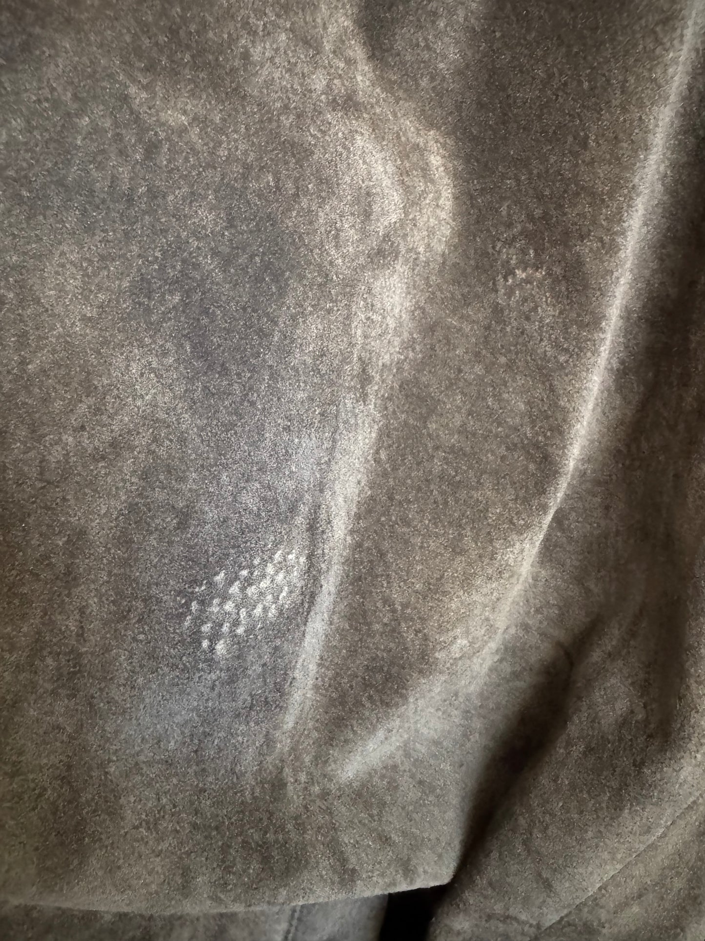 Reclaimed Suede Over Sized Bomber Jacket in Chocolate