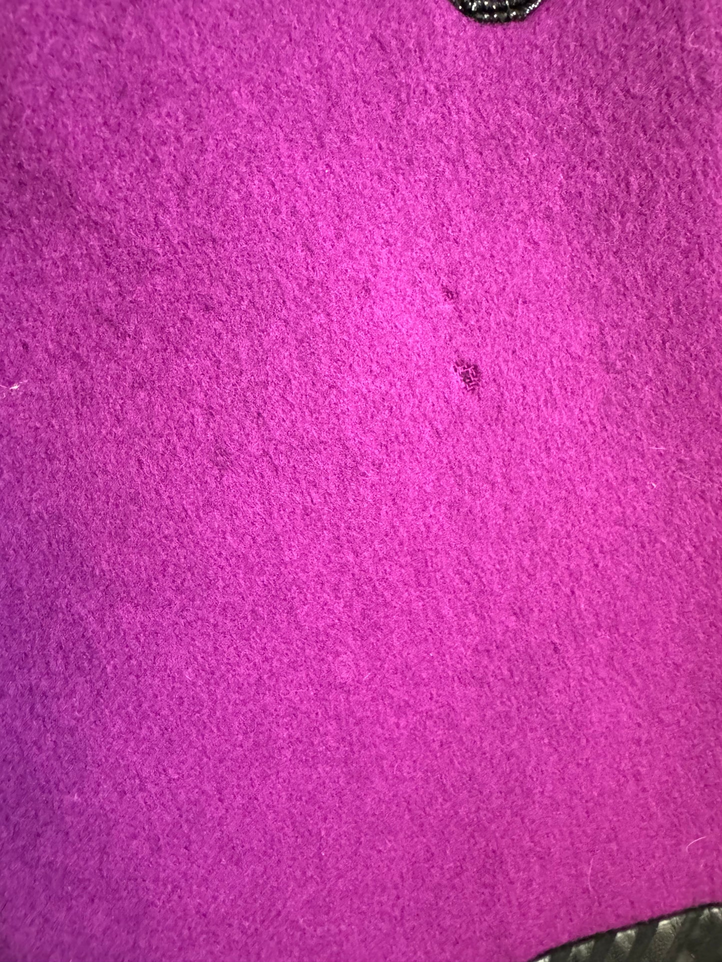 Vintage Bob Mackie Wool/Leather Jacket in Black/Purple