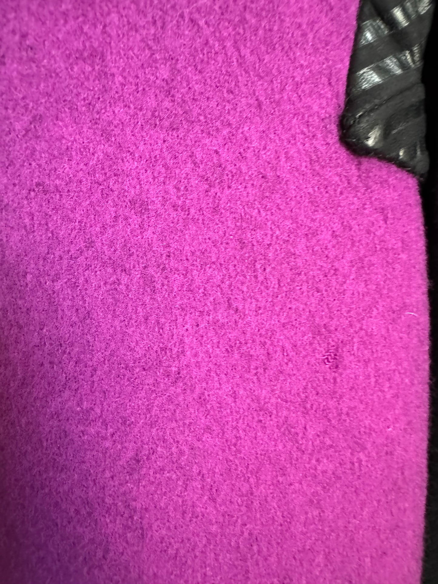 Vintage Bob Mackie Wool/Leather Jacket in Black/Purple