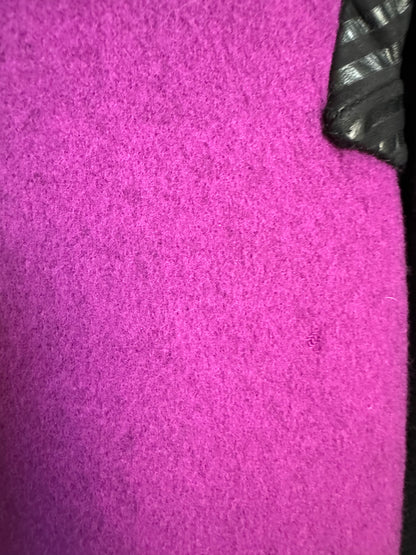 Vintage Bob Mackie Wool/Leather Jacket in Black/Purple