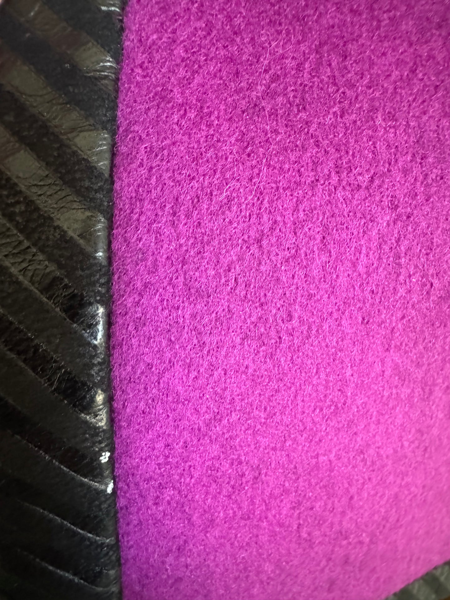 Vintage Bob Mackie Wool/Leather Jacket in Black/Purple