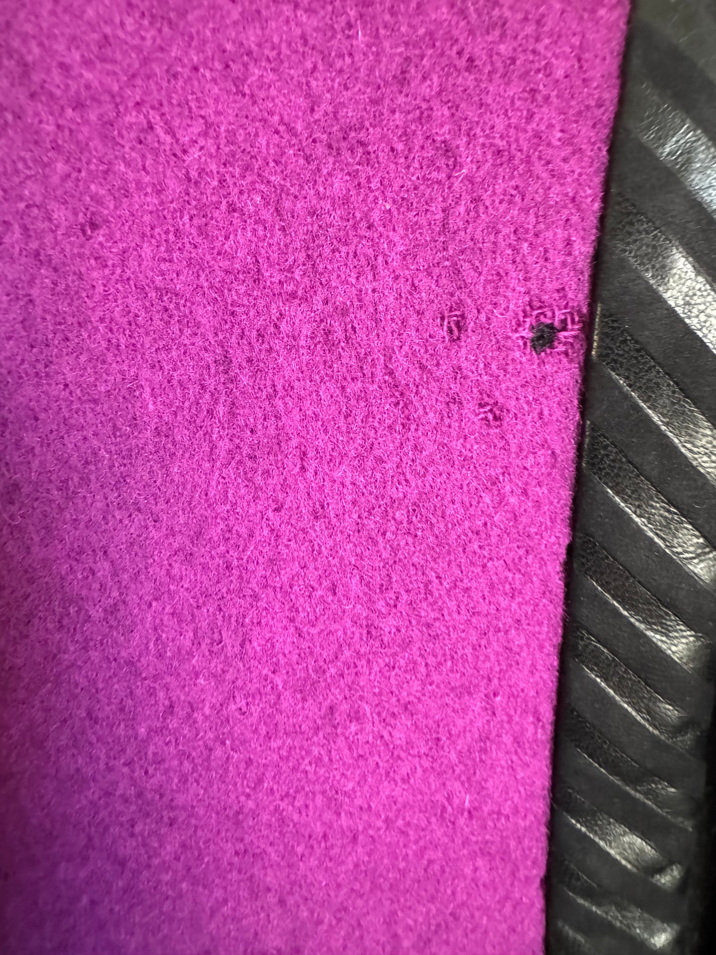 Vintage Bob Mackie Wool/Leather Jacket in Black/Purple