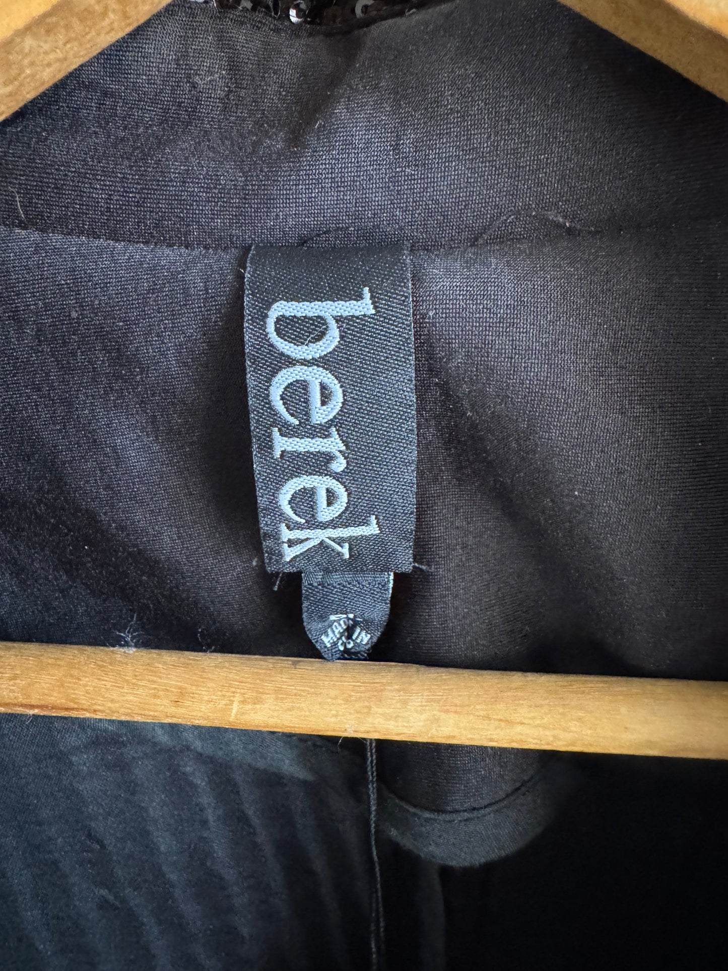 Reclaimed Berek Sequin Jacket in Black