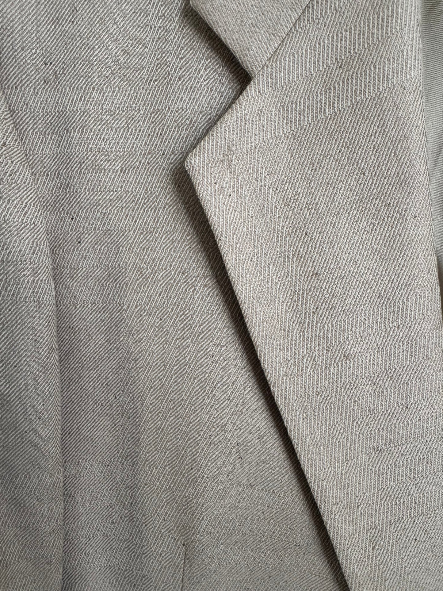 Vintage Yves Saint Laurent Silk Sport Coat in Sand