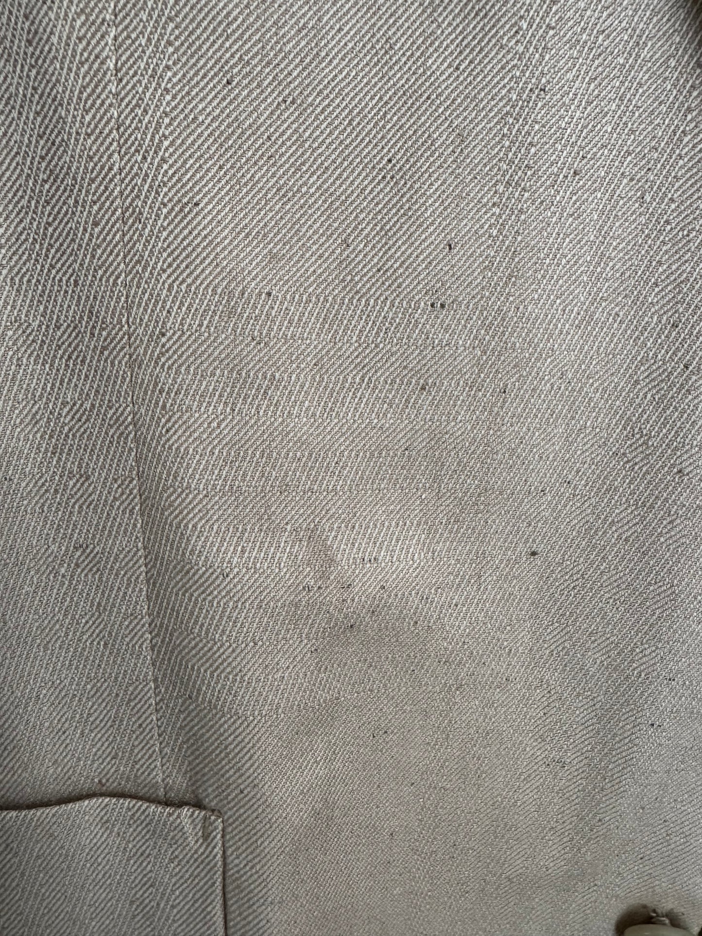 Vintage Yves Saint Laurent Silk Sport Coat in Sand