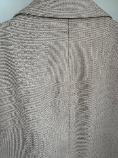 Vintage Yves Saint Laurent Silk Sport Coat in Sand
