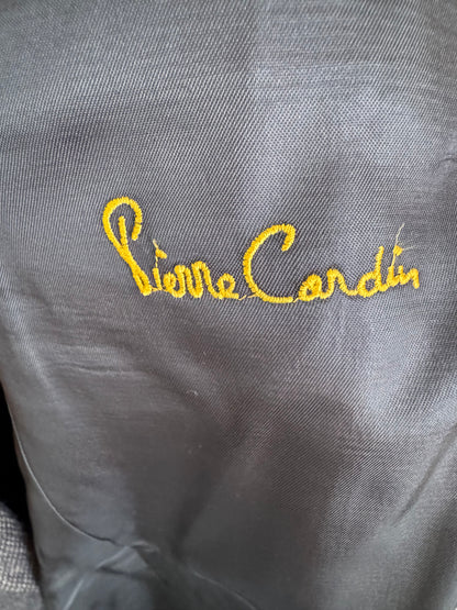 Vintage Pierre Cardin Silk Sport Coat in Black/Lavender Tweed