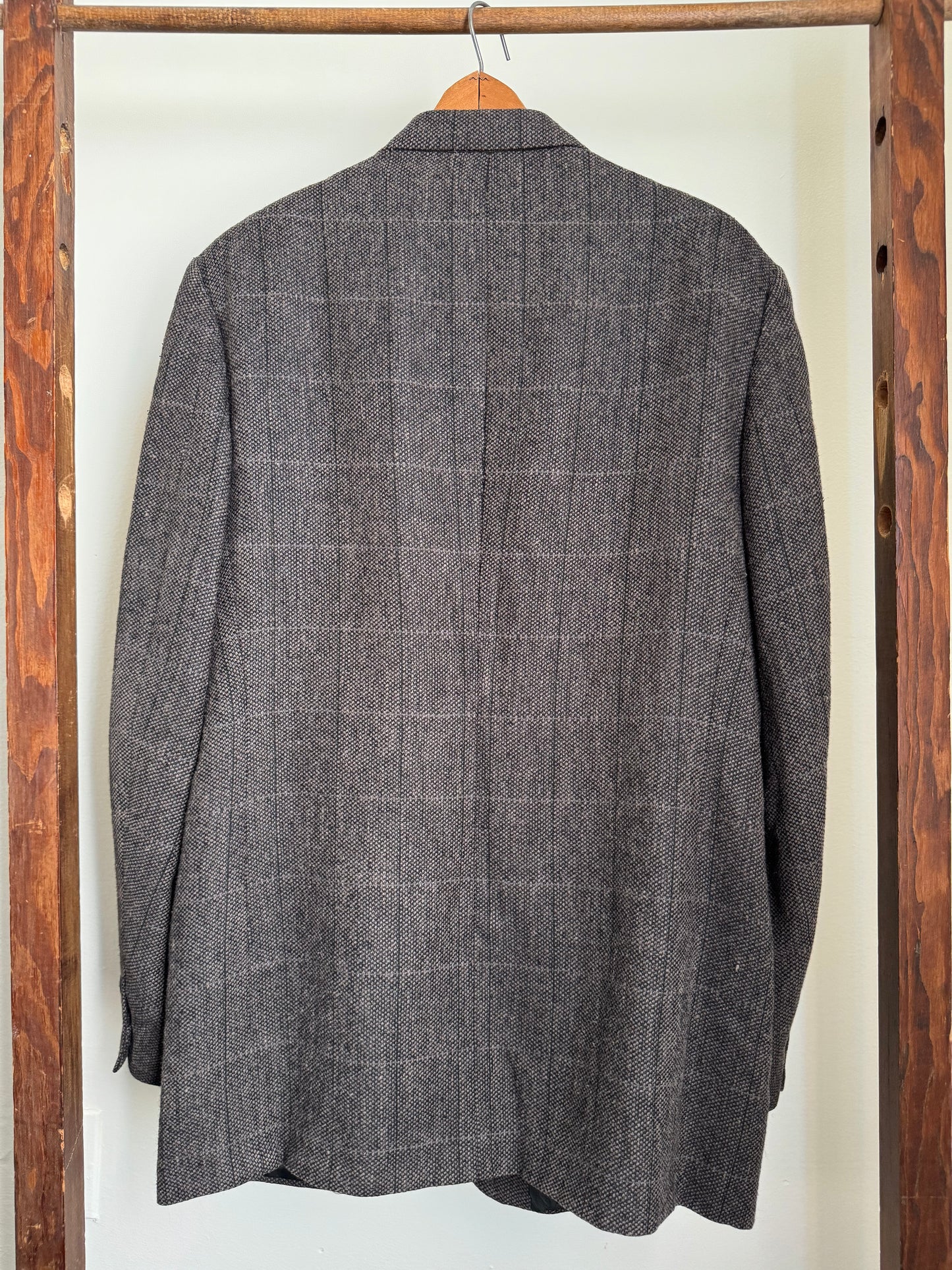 Vintage Pierre Cardin Silk Sport Coat in Black/Lavender Tweed