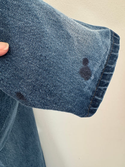 Reclaimed Rustler Jean in Medium Blue