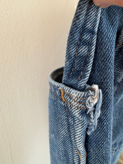 Reclaimed Rustler Jean in Medium Blue