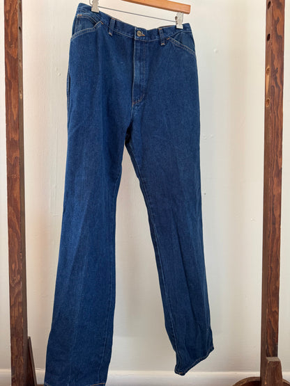 Vintage Wrangler Misses High Waist Jeans in Dark Blue