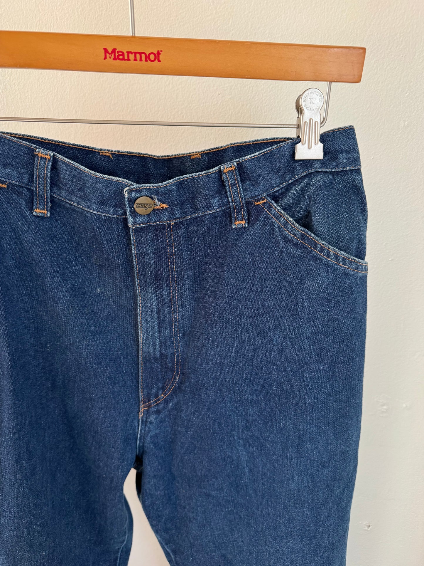 Vintage Wrangler Misses High Waist Jeans in Dark Blue