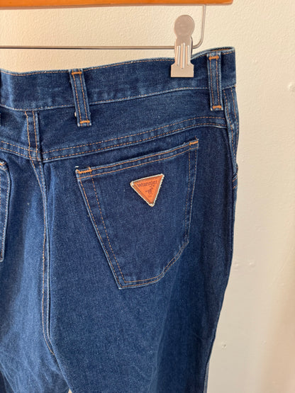 Vintage Wrangler Misses High Waist Jeans in Dark Blue