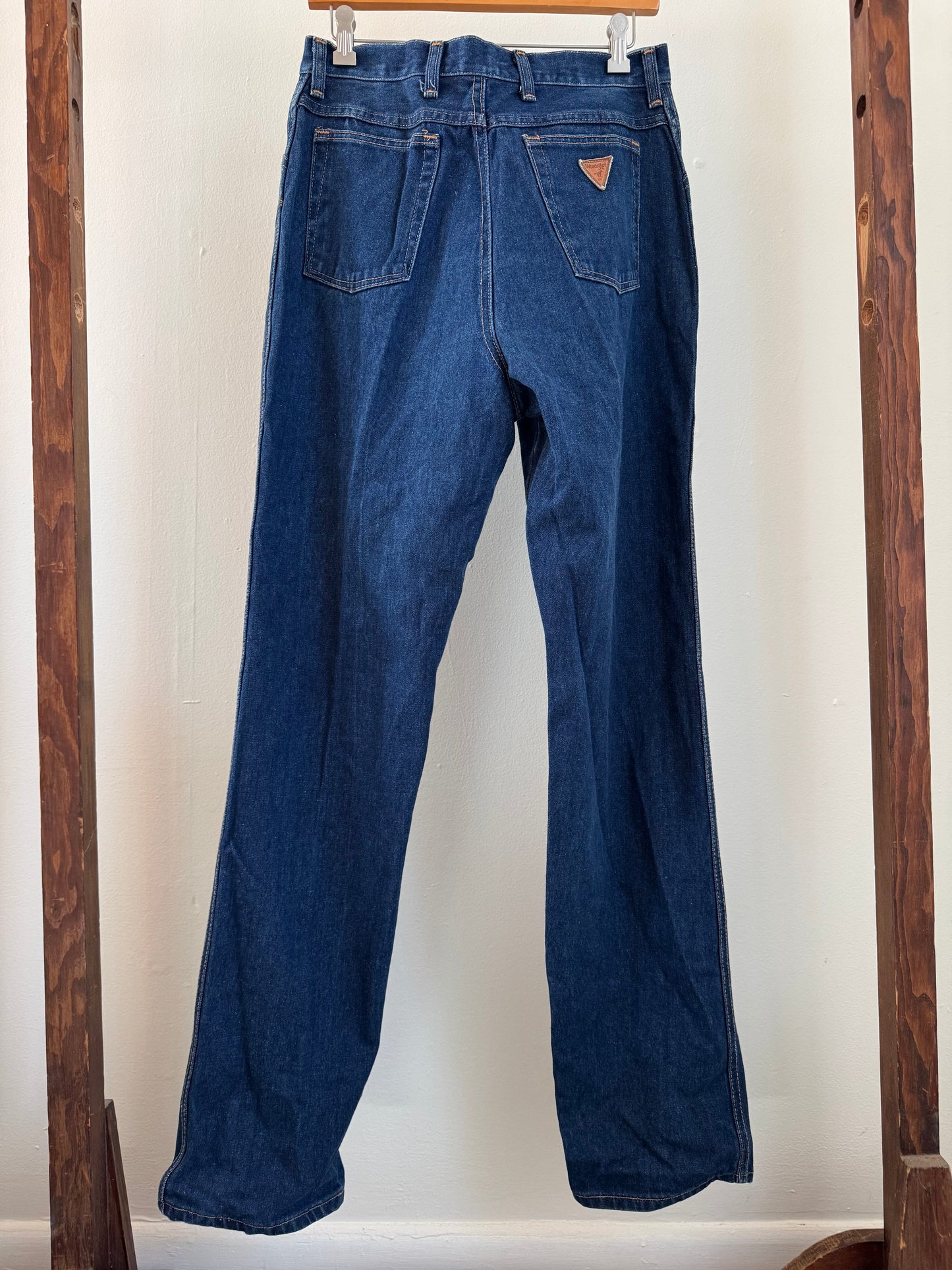 Vintage Wrangler Misses High Waist Jeans in Dark Blue
