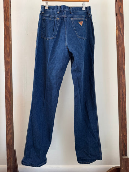 Vintage Wrangler Misses High Waist Jeans in Dark Blue