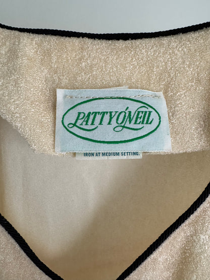 Vintage Patty O'Neil Top and Skirt Set in Butter