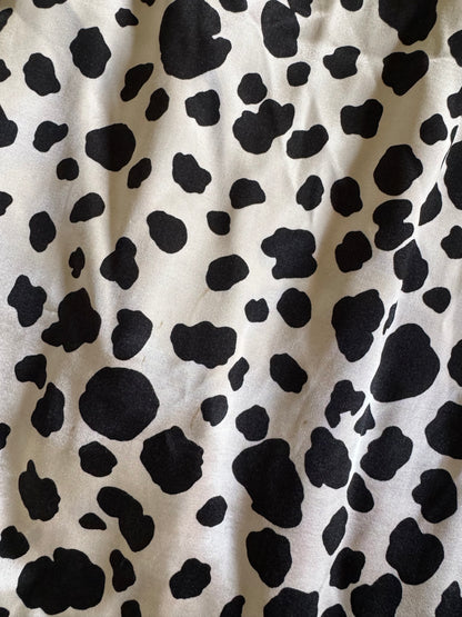 Reclaimed Anthropologie Spotted Dress in Black and White