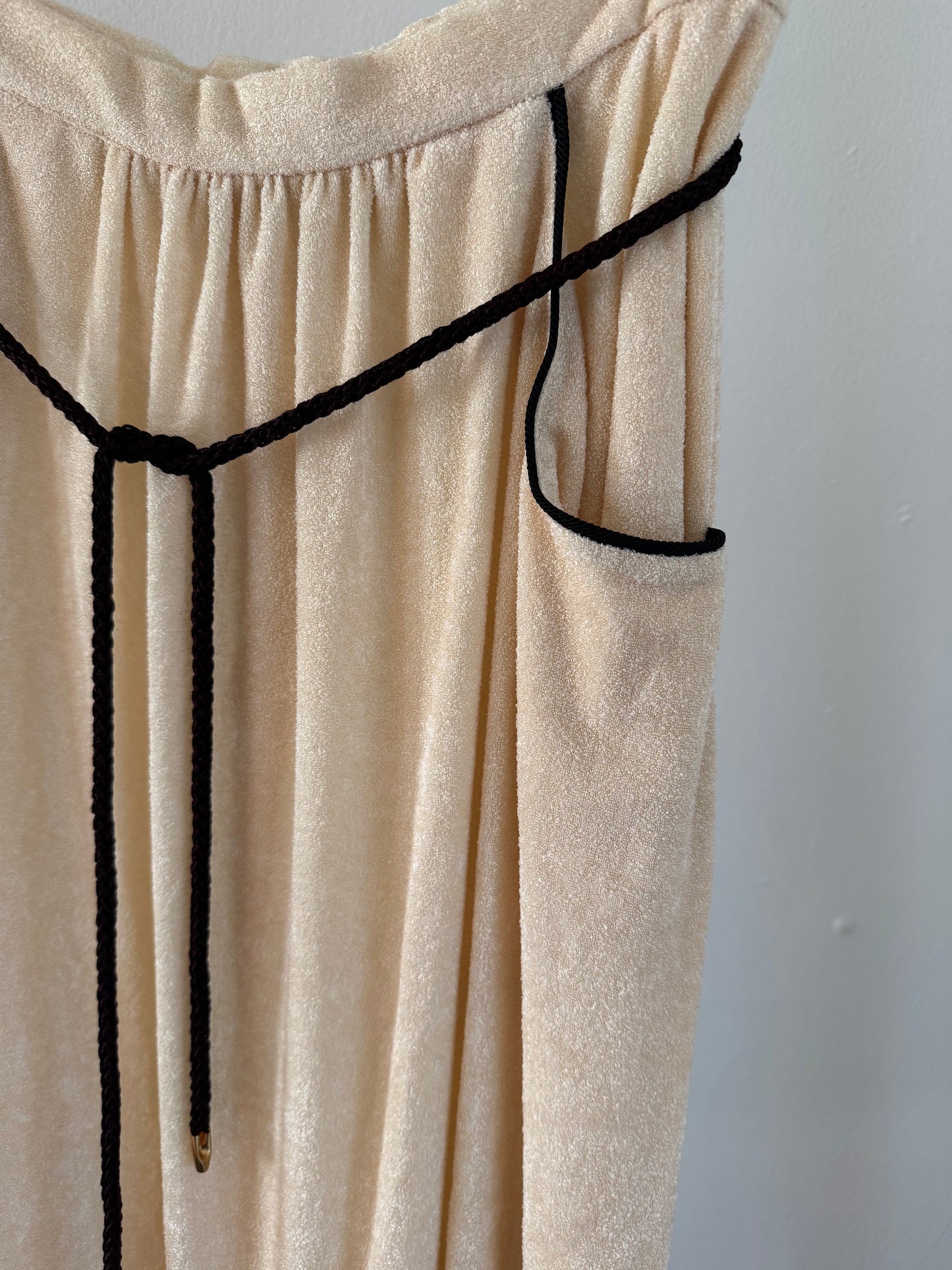 Vintage Patty O'Neil Top and Skirt Set in Butter