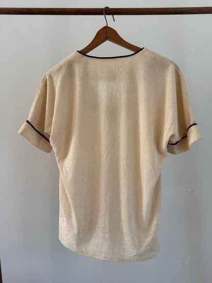 Vintage Patty O'Neil Top and Skirt Set in Butter