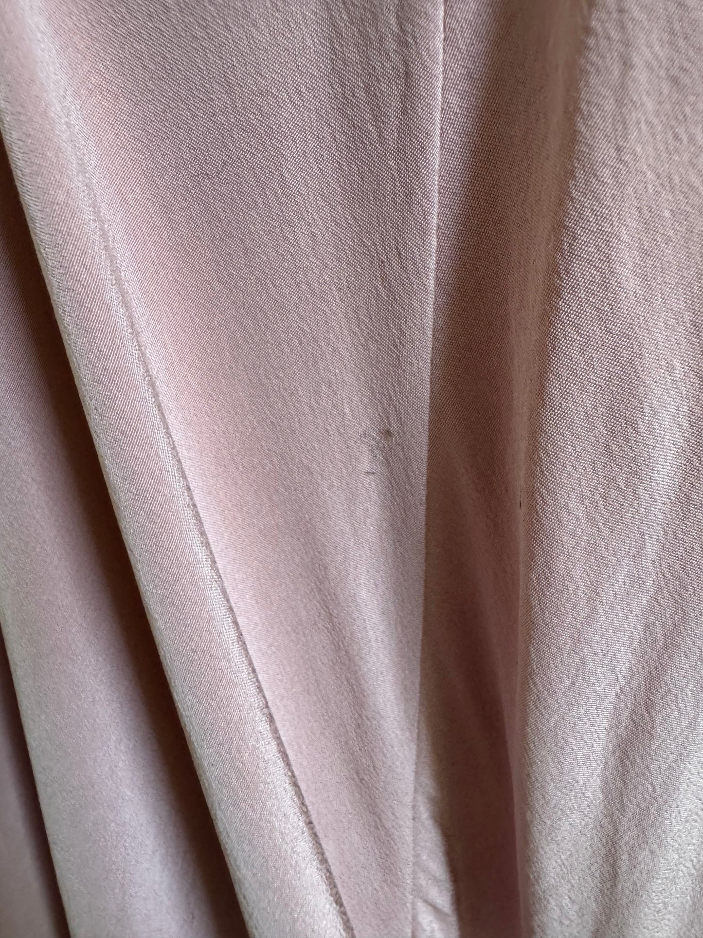Vintage Silk Long Slip Dress in Dusty Rose