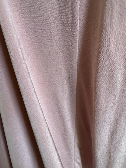 Vintage Silk Long Slip Dress in Dusty Rose