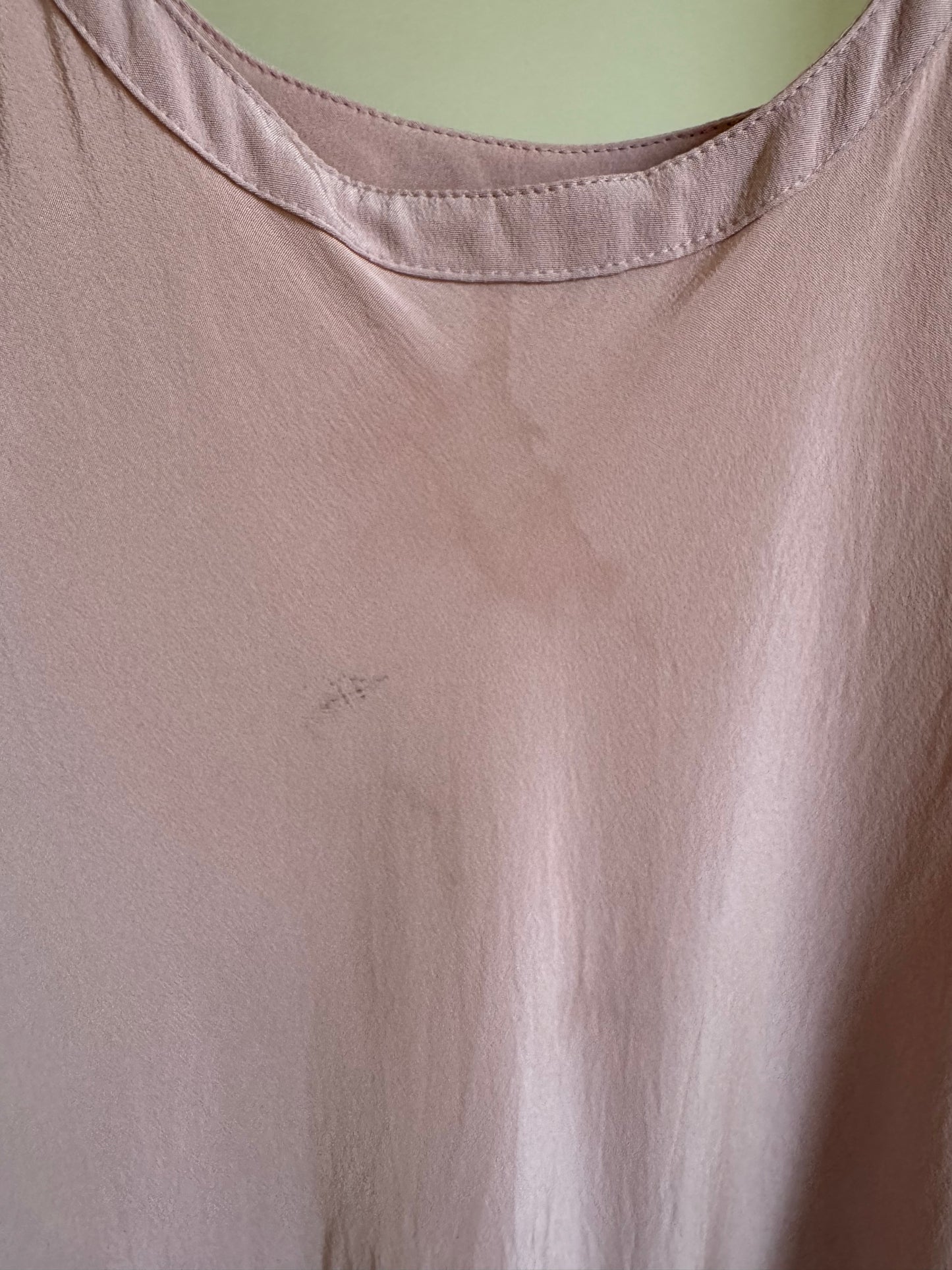 Vintage Silk Long Slip Dress in Dusty Rose