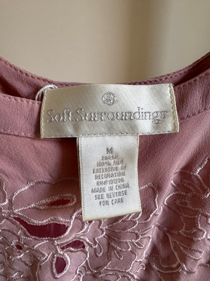 Vintage Silk Long Slip Dress in Dusty Rose