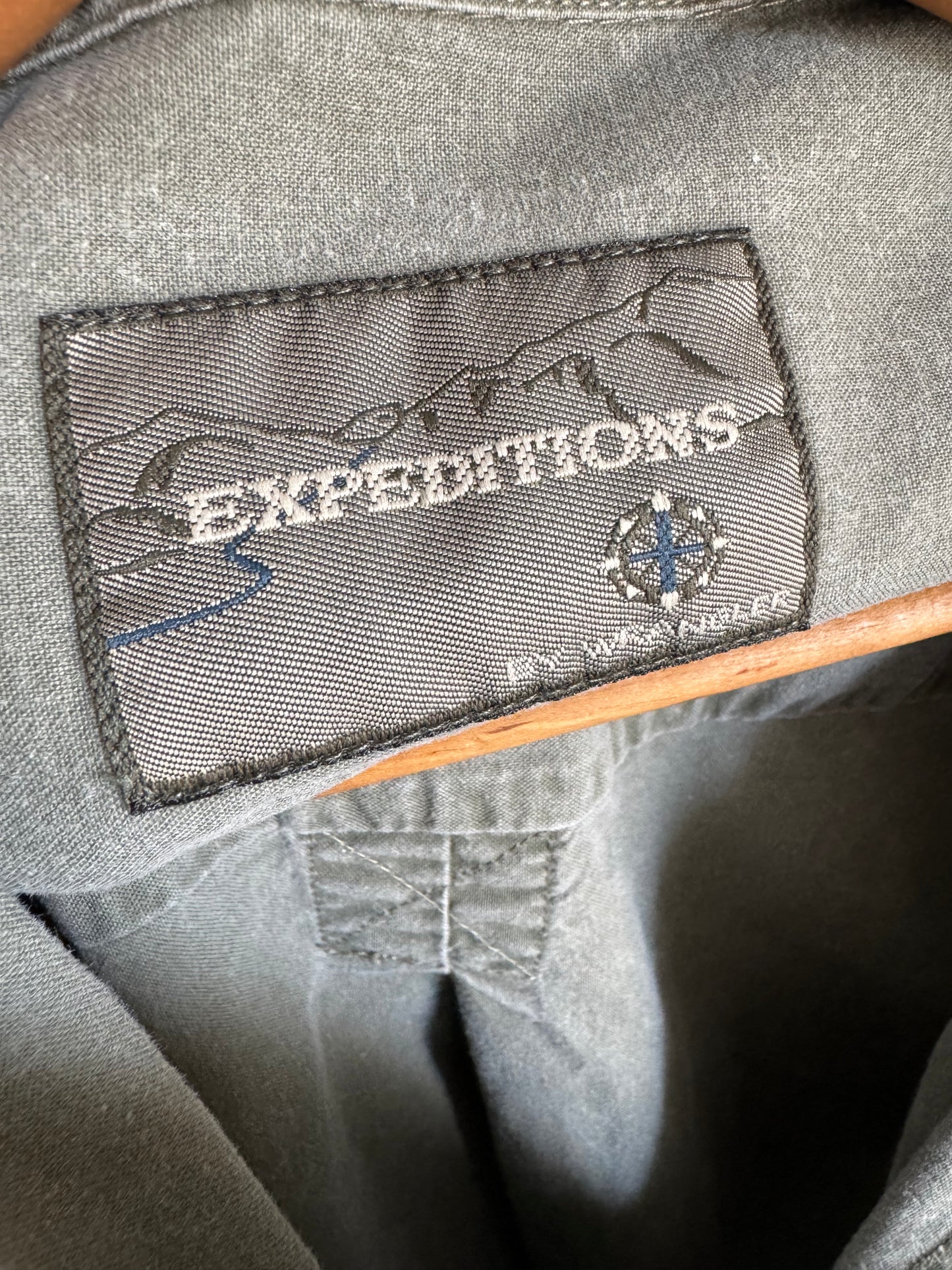 Reclaimed Expedition Patch Pocket Button Down Shirt in Thyme