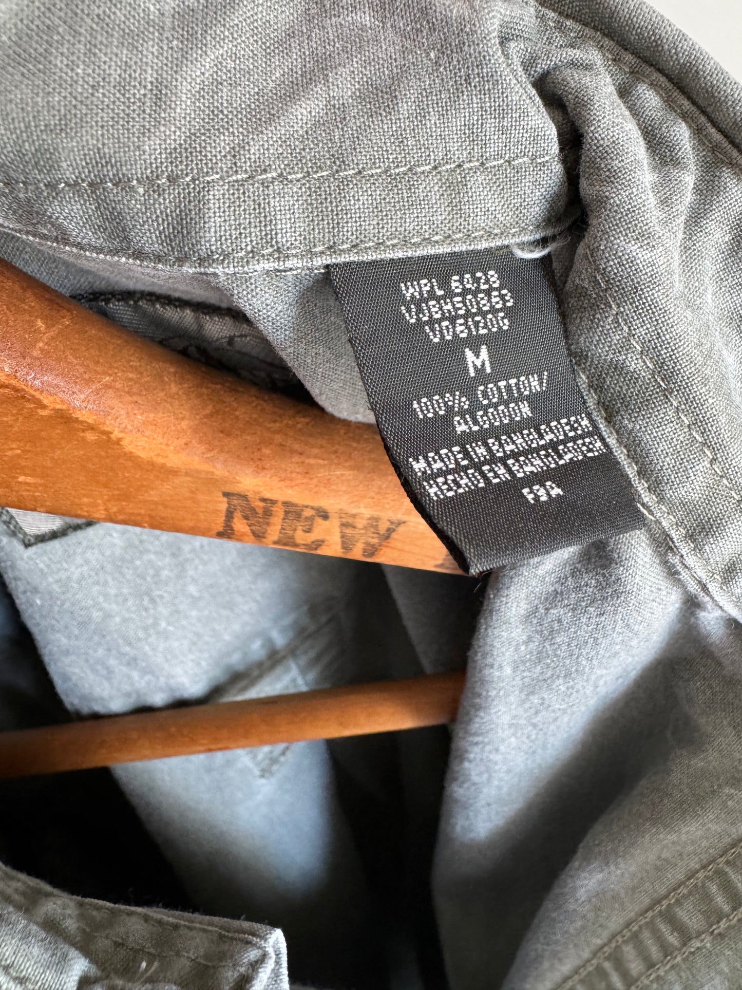 Reclaimed Expedition Patch Pocket Button Down Shirt in Thyme