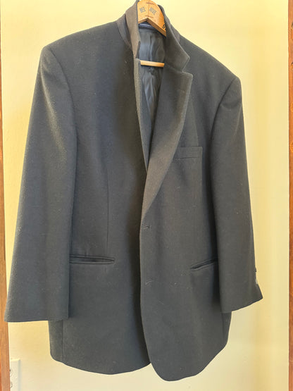 Reclaimed Camel Hair Sport Coat in Black