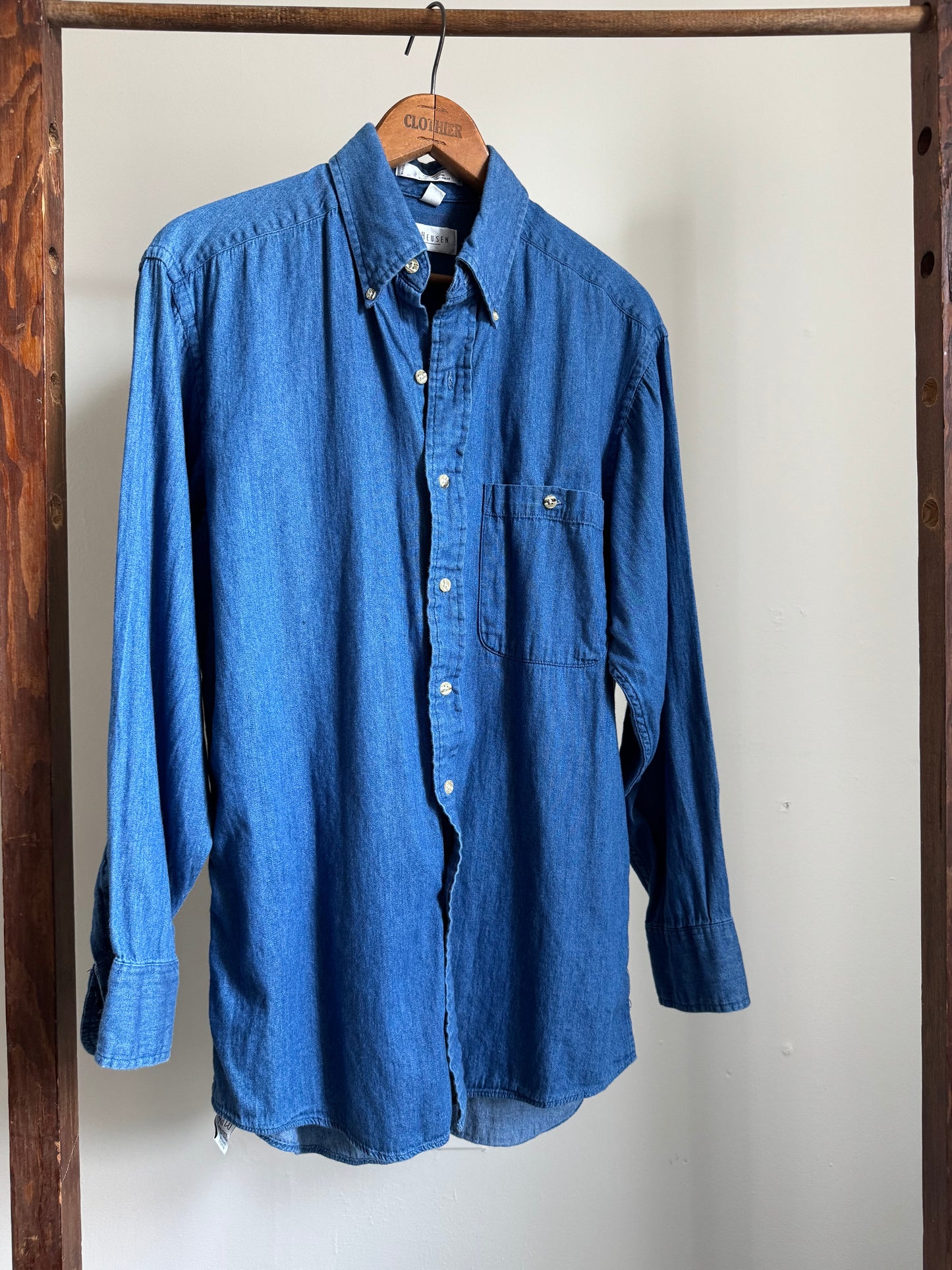 Reclaimed Van Heusen Denim Button Down Shirt